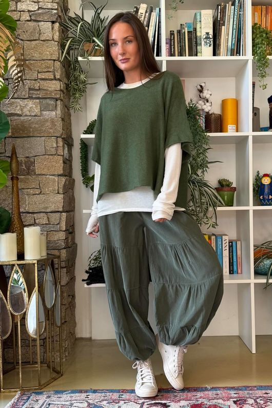 Conrad Layer Knit Heritage Green